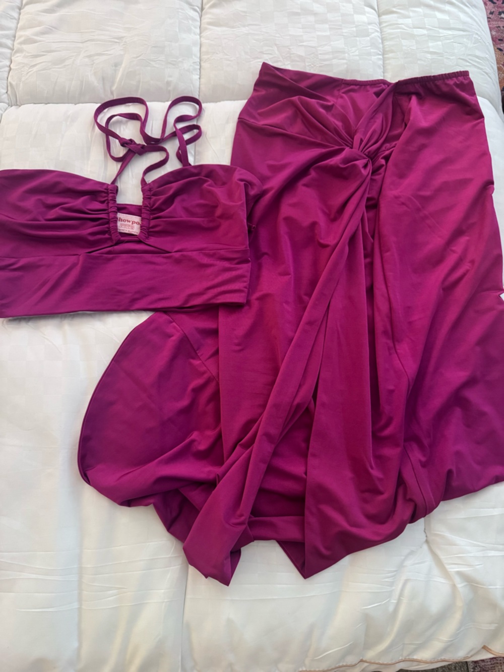 Showpo Fuchsia Party Set with Twist Skirt
